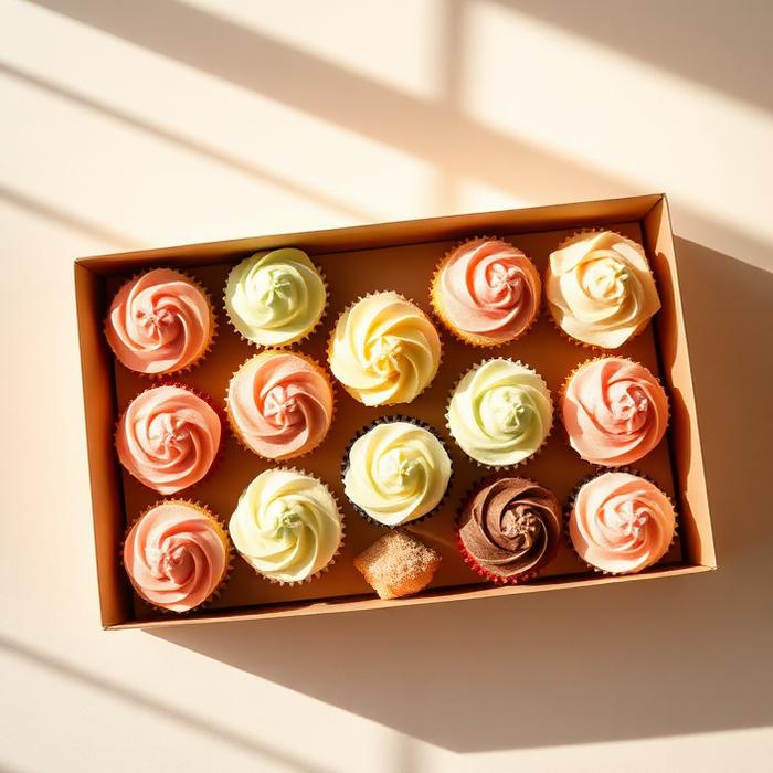 Boîte de 12 cupcakes Boîte de 12